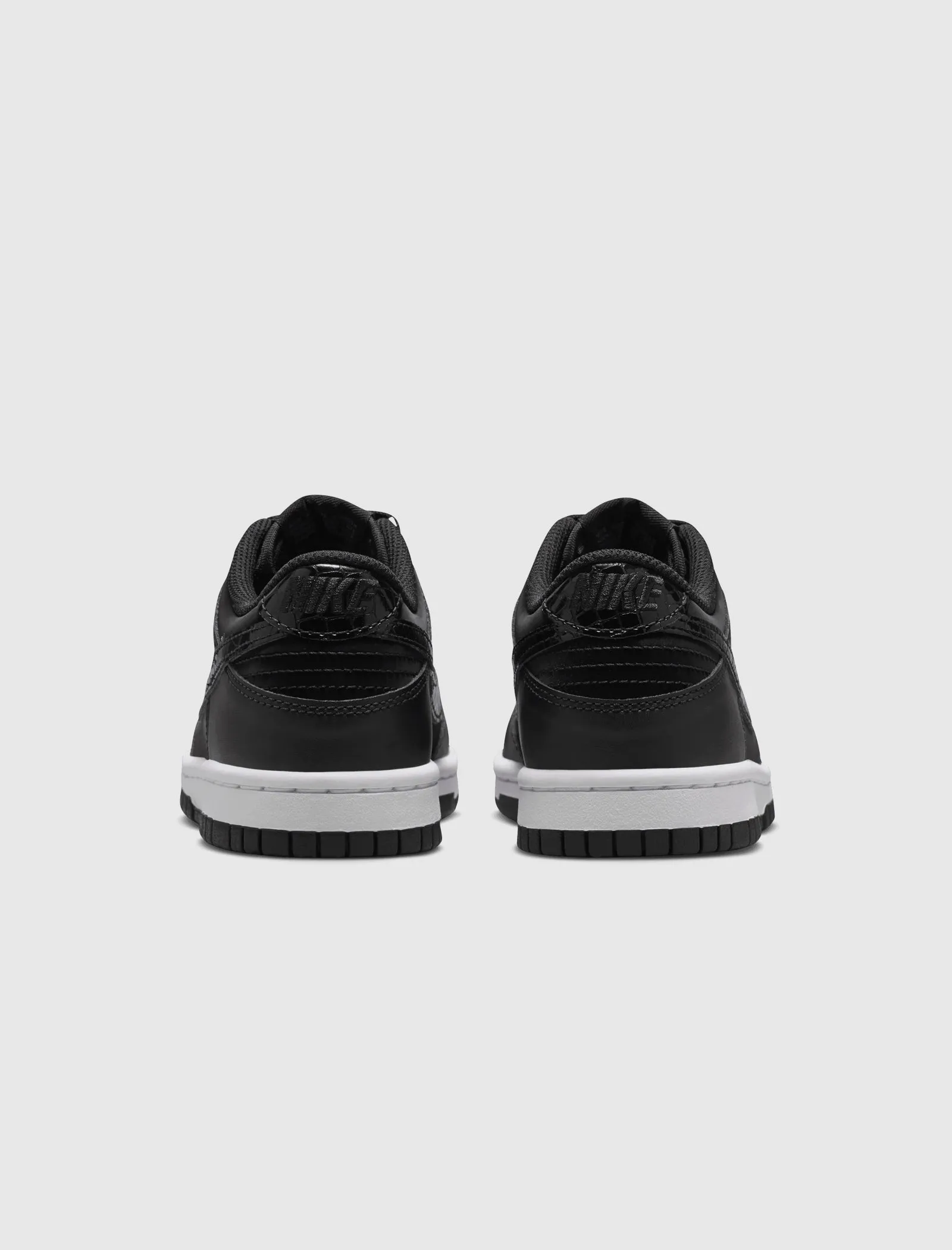 Nike Dunk Low Black Croc Swoosh GS