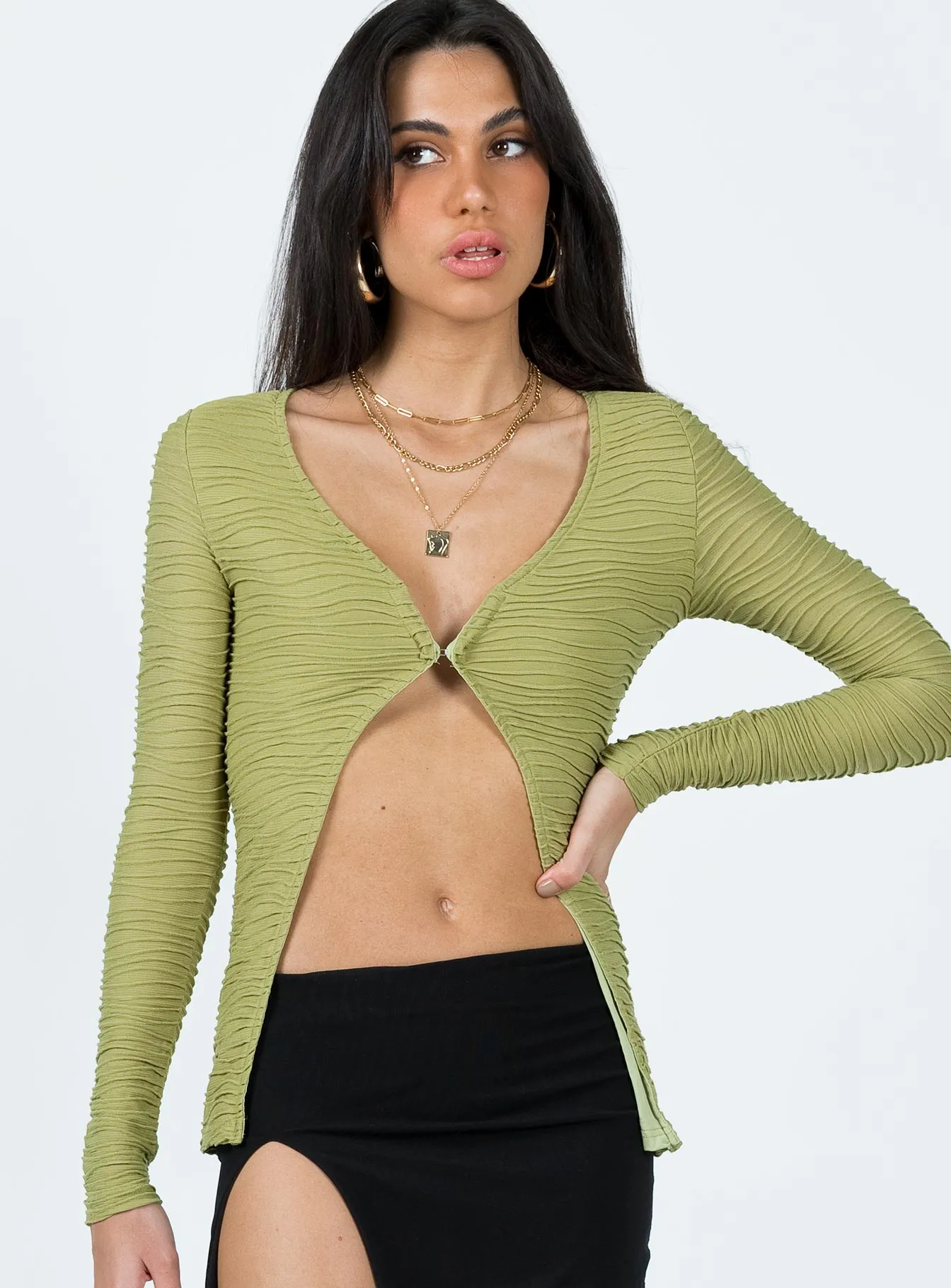 Nowell Long Sleeve Top Green