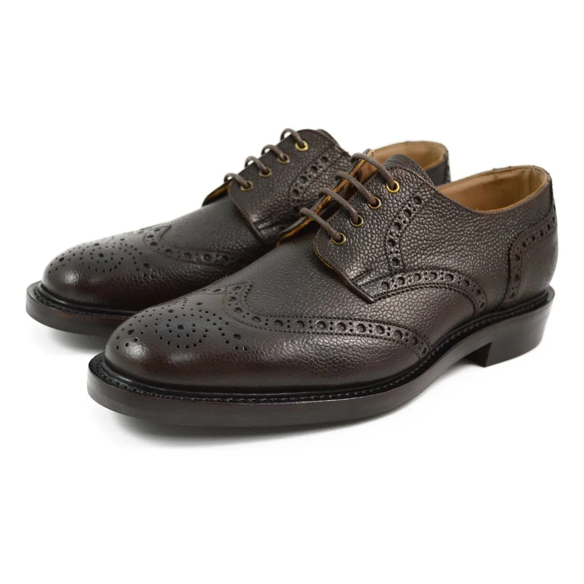 NPS Wilson Brogue Shoes - Walnut Grain Itshide Sole