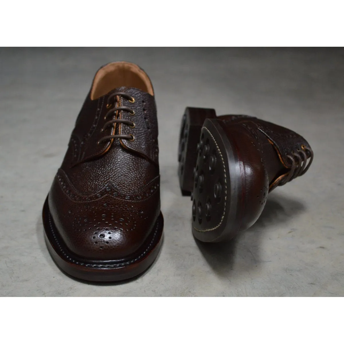 NPS Wilson Brogue Shoes - Walnut Grain Itshide Sole