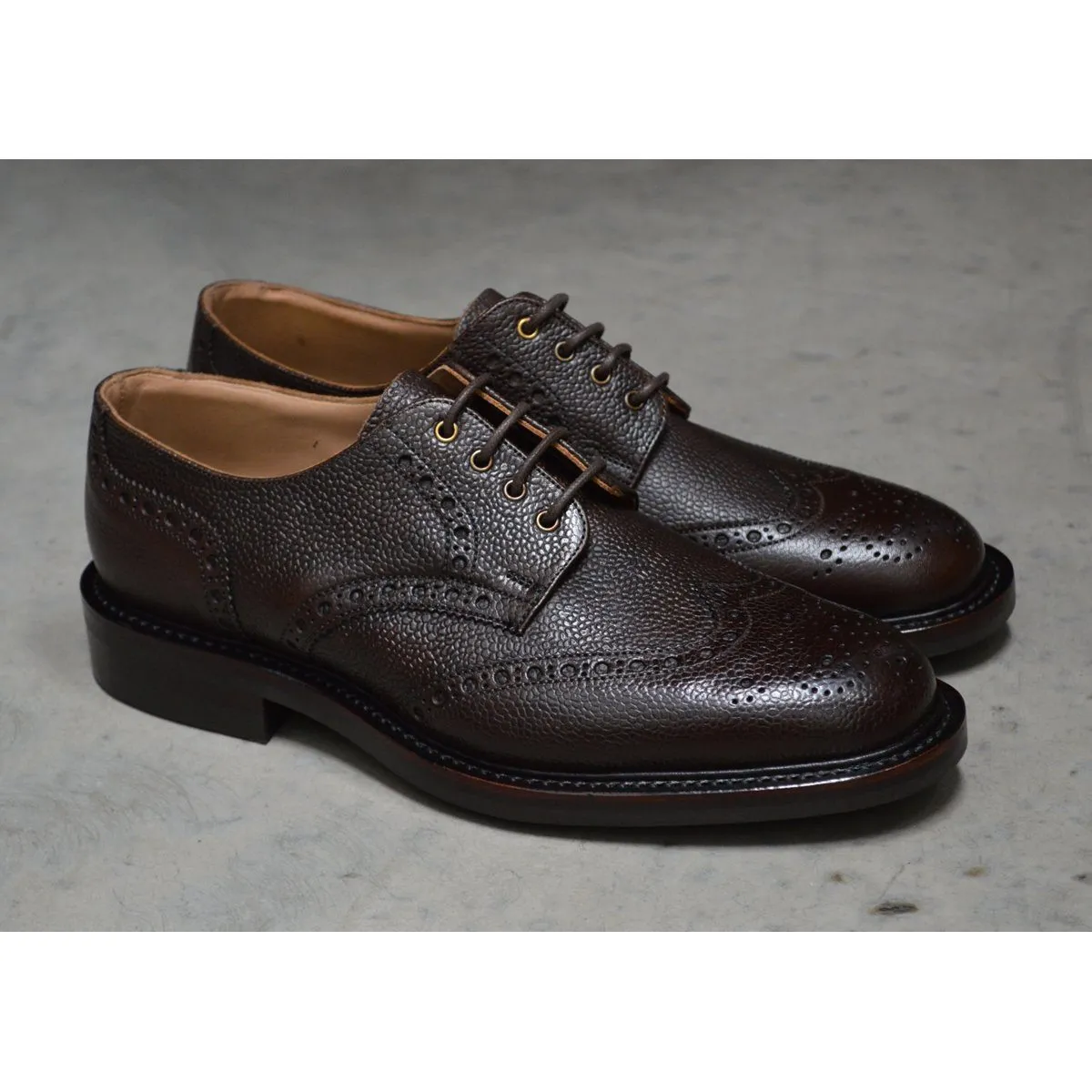 NPS Wilson Brogue Shoes - Walnut Grain Itshide Sole