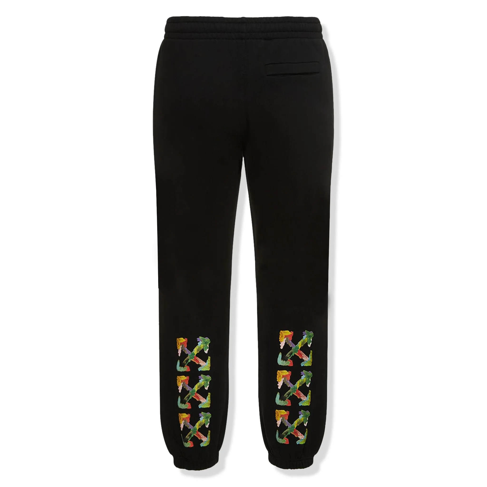 Off-White Black Multicolour Sweatpants with Brush Arrow Design