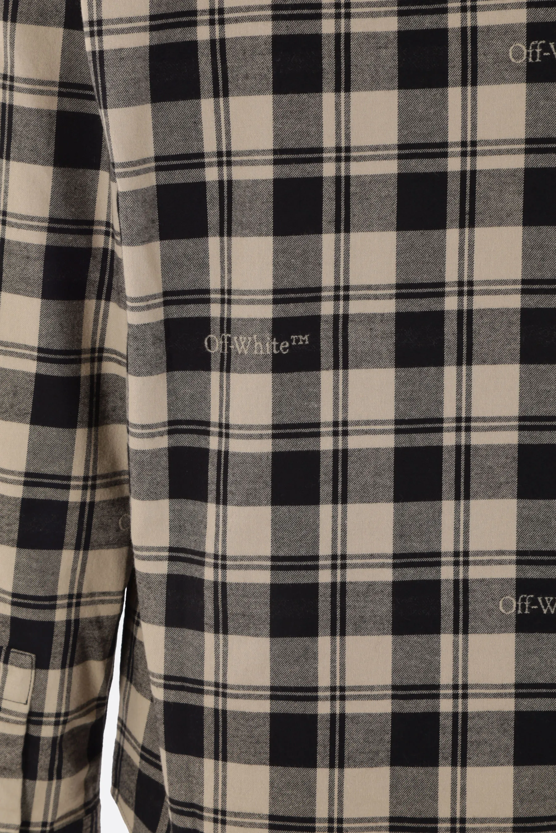 Off-White  |Other Plaid Patterns Street Style Long Sleeves Plain Logo