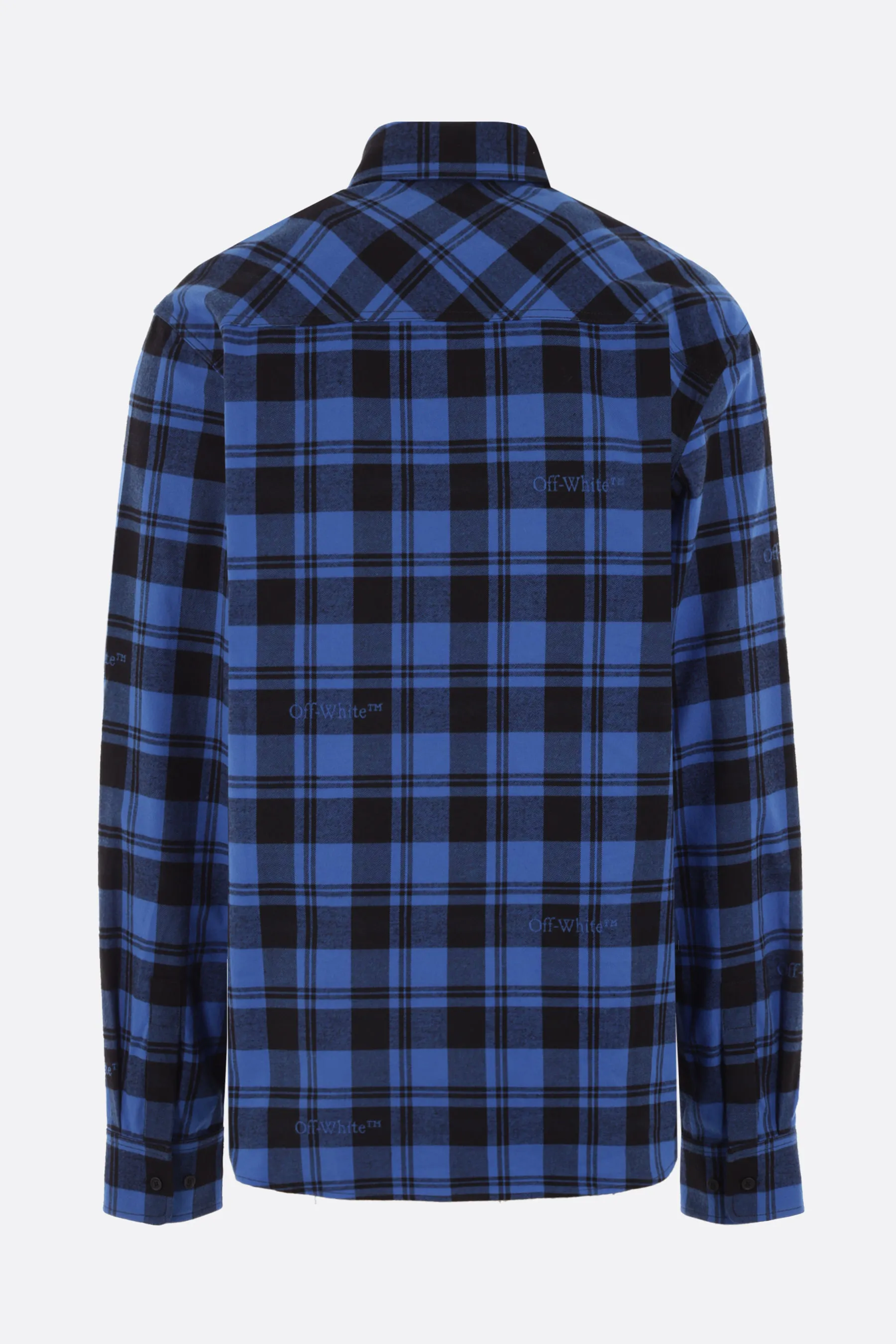 Off-White  |Other Plaid Patterns Street Style Long Sleeves Plain Logo