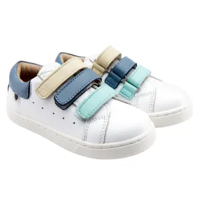 Old Soles Triester Shoe Snow White, Indigo Blue, Jade Green, Cream