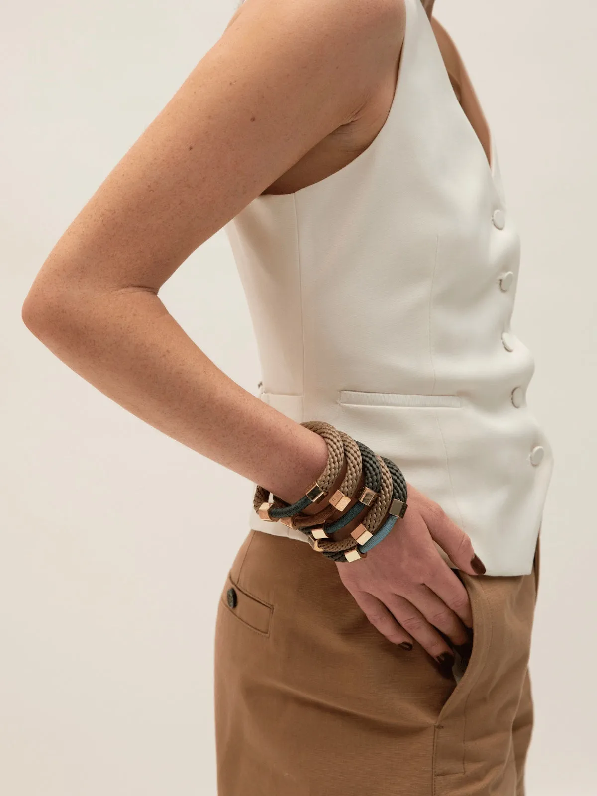 Olive & Camel Aruba Bracelet