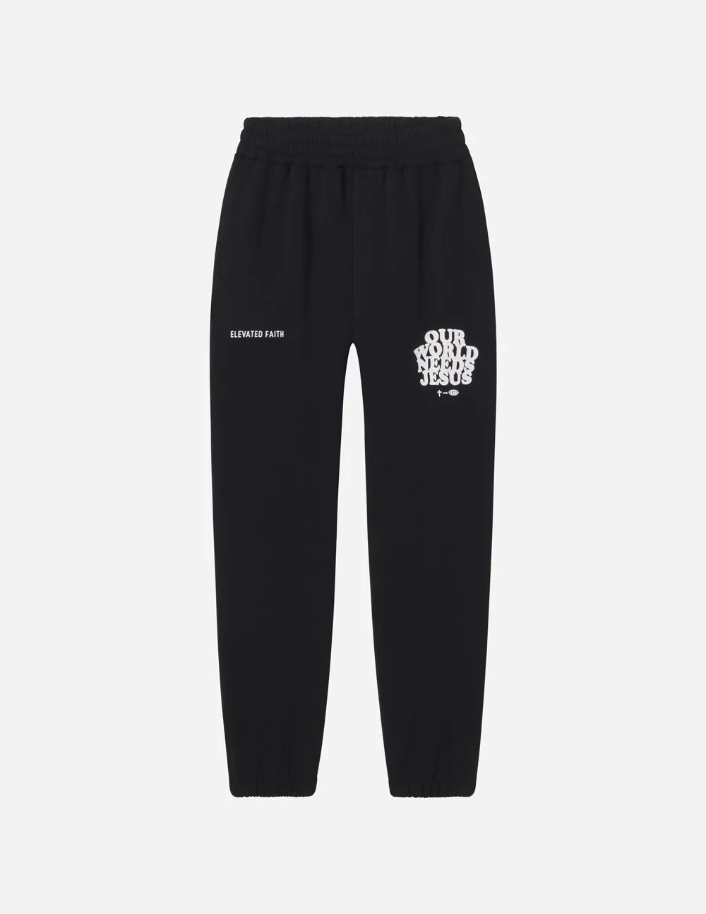 Our World Needs Jesus Black Unisex Sweatpant