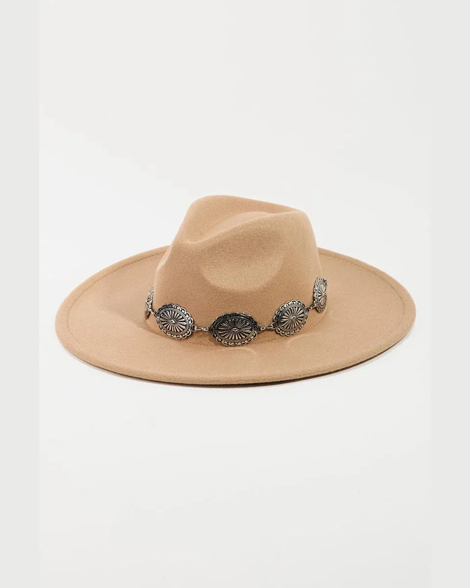 Oval Chain Fedora Hat