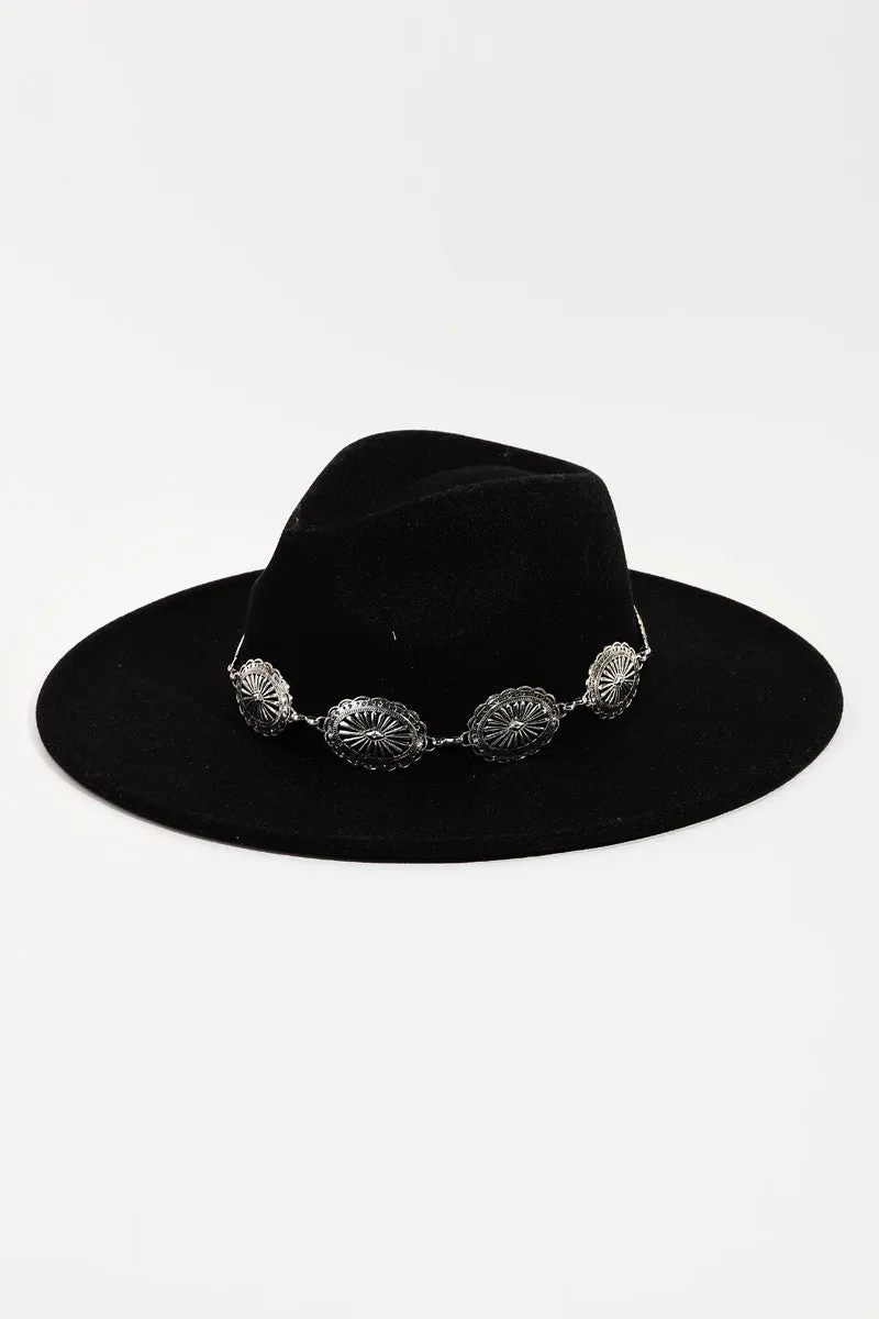 Oval Chain Fedora Hat