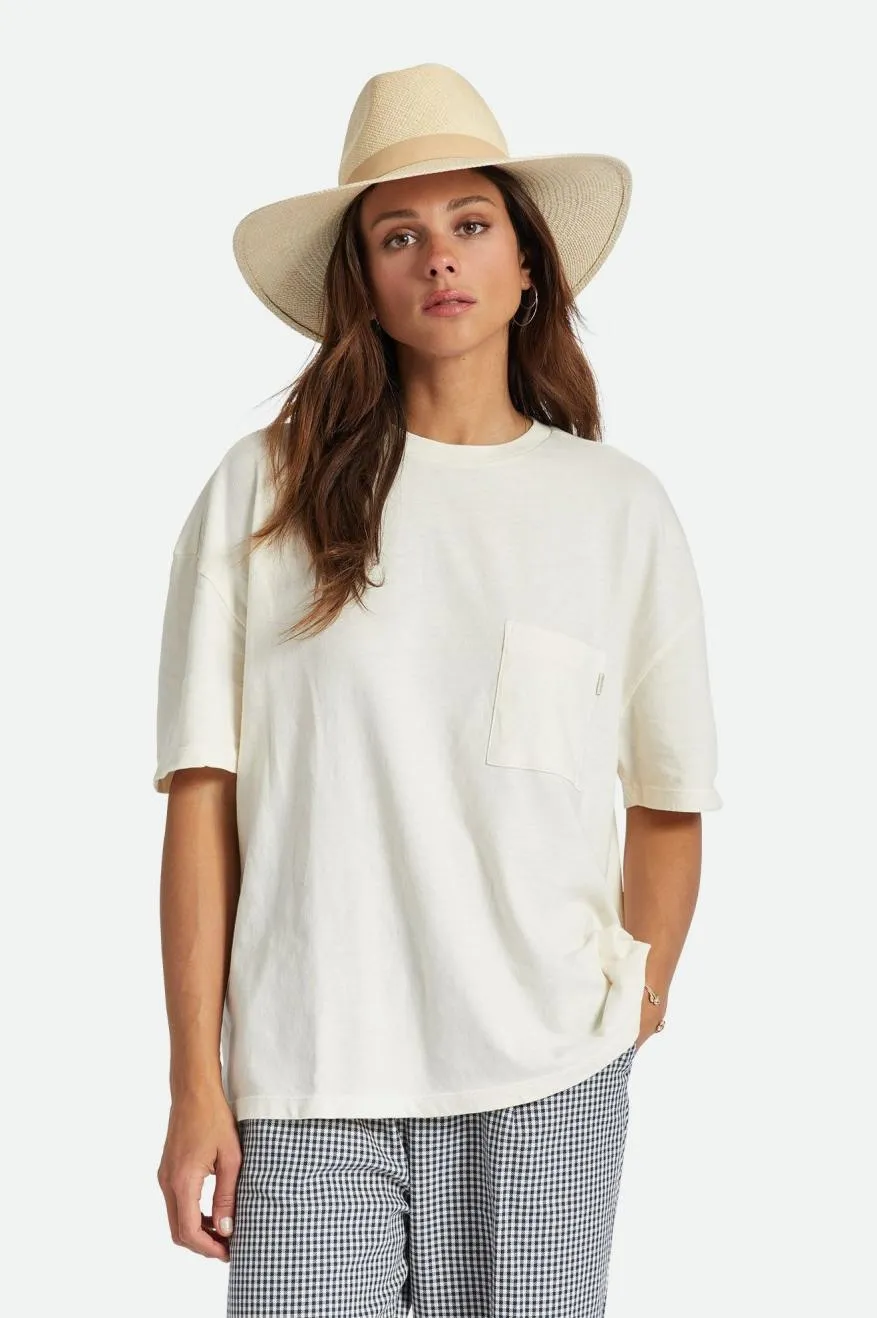 Oversized pocket tee - Whitecap