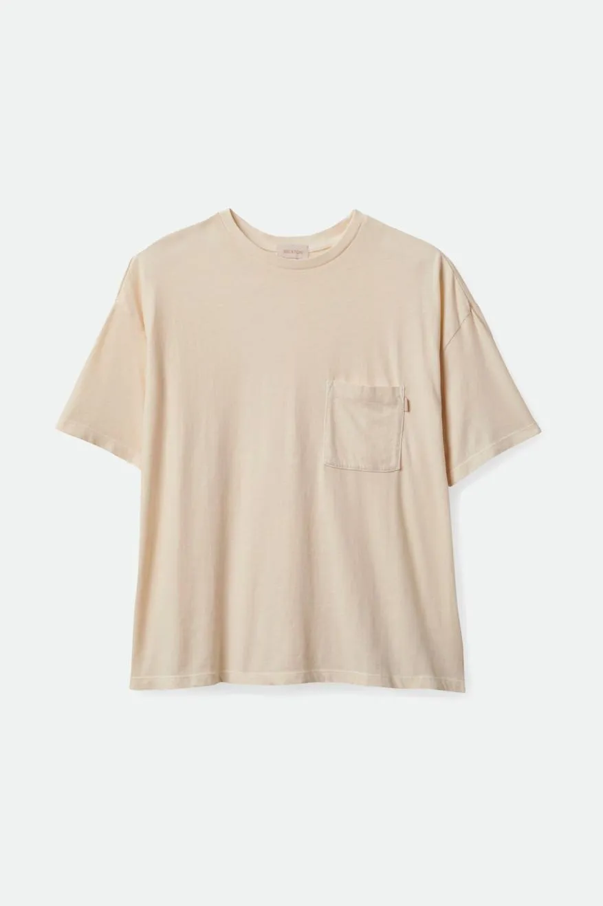 Oversized pocket tee - Whitecap