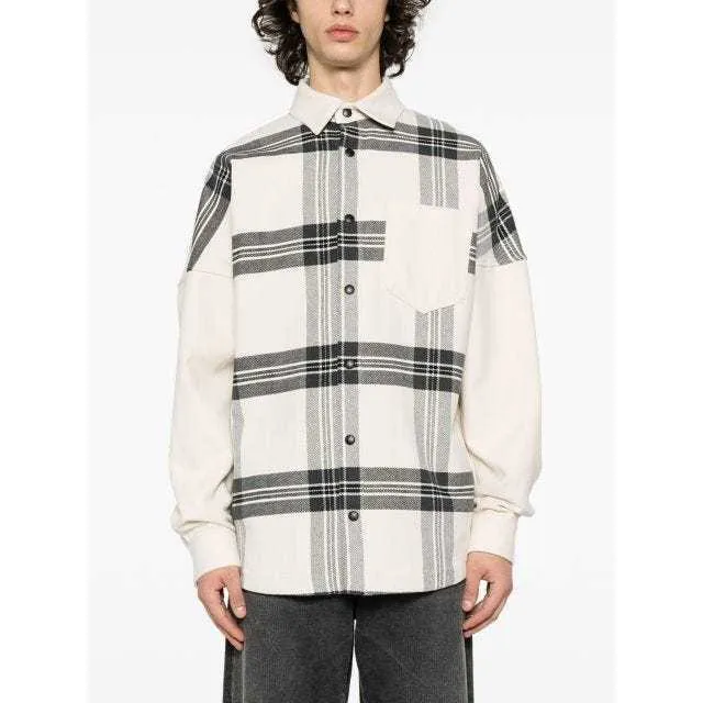 Palm Angels  |Tartan Other Plaid Patterns Unisex Street Style Long Sleeves