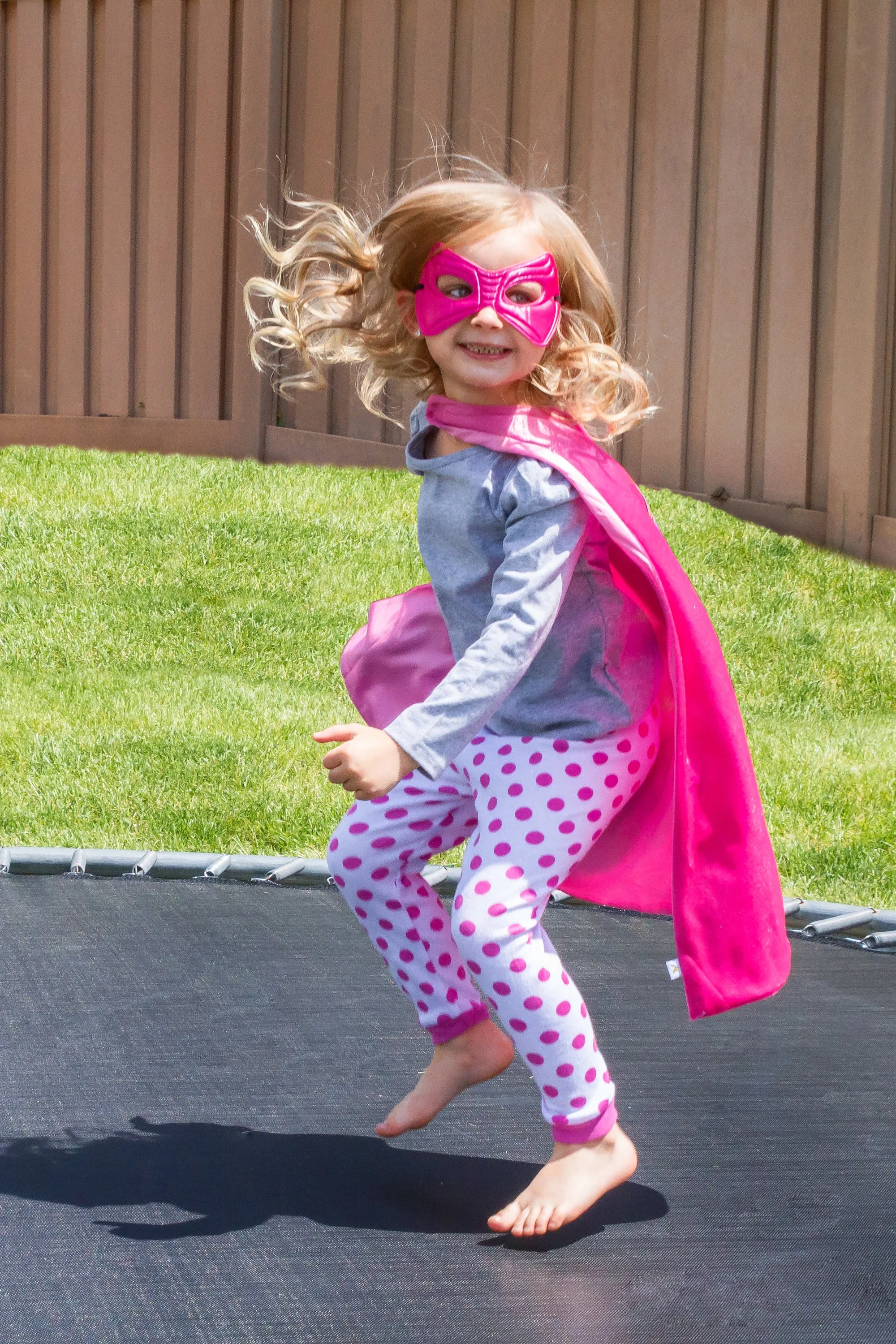 Pink Hero Cape & Mask Set