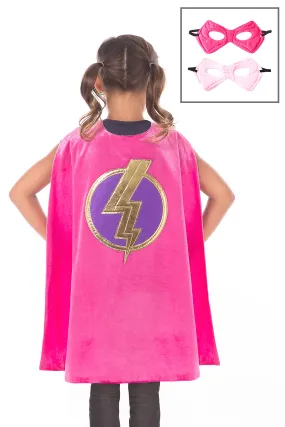 Pink Hero Cape & Mask Set