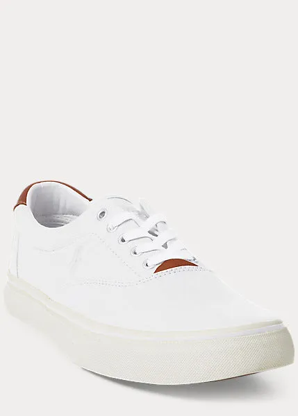 Polo Ralph Lauren Thornton Canvas Low-Top Sneakers, White