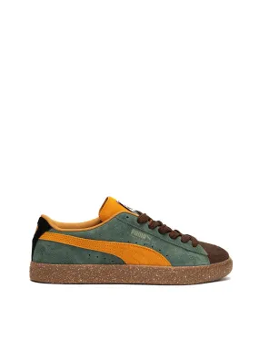 Puma Suede Vintage Trainers Dark Chocolate Burnt Olive