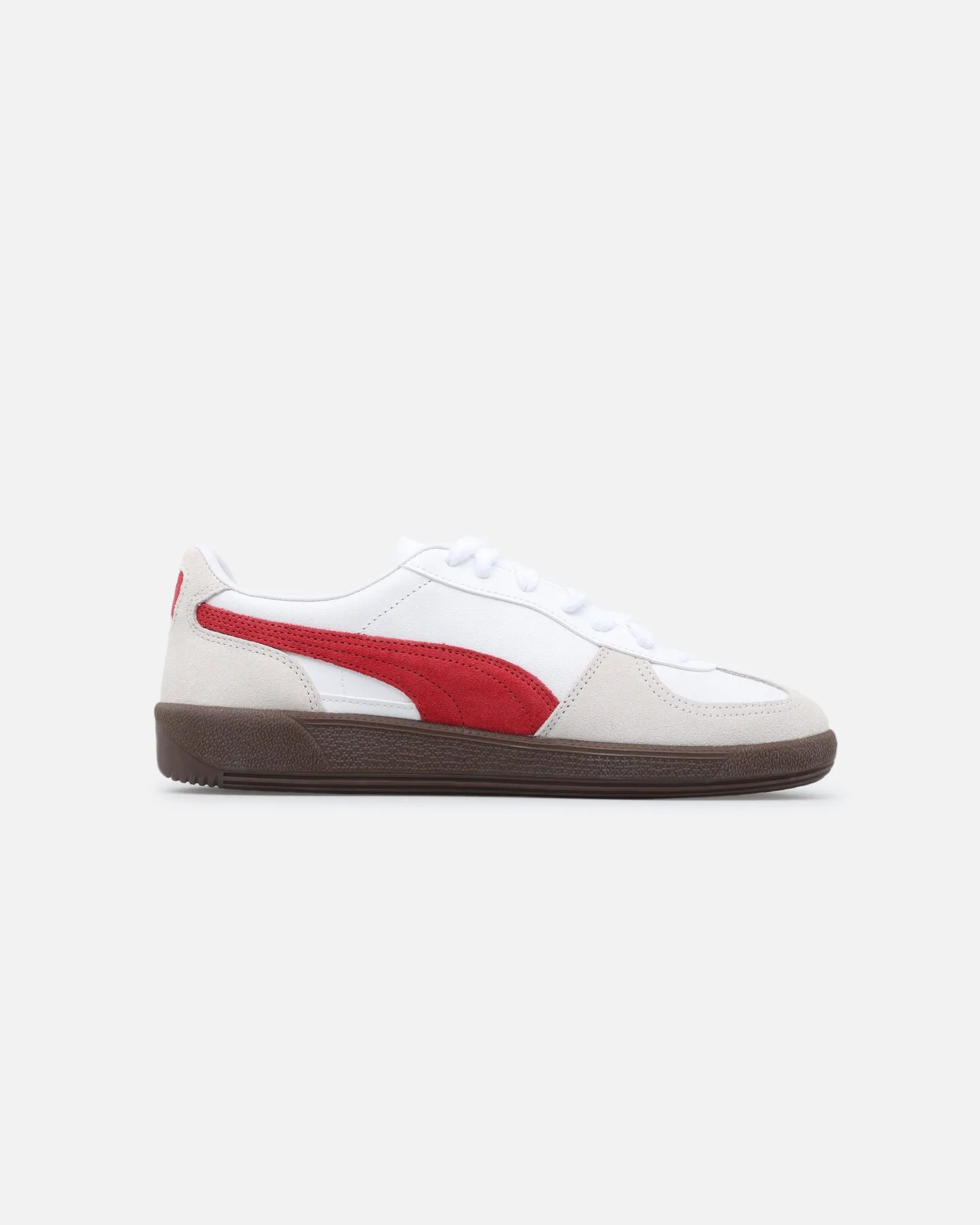 Puma white/red leather sneakers