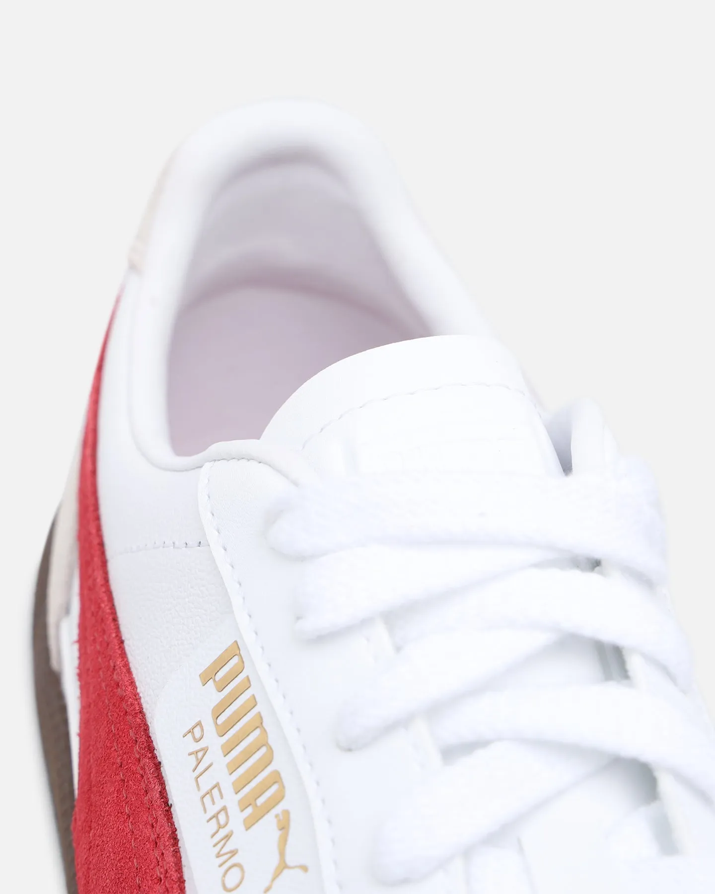 Puma white/red leather sneakers