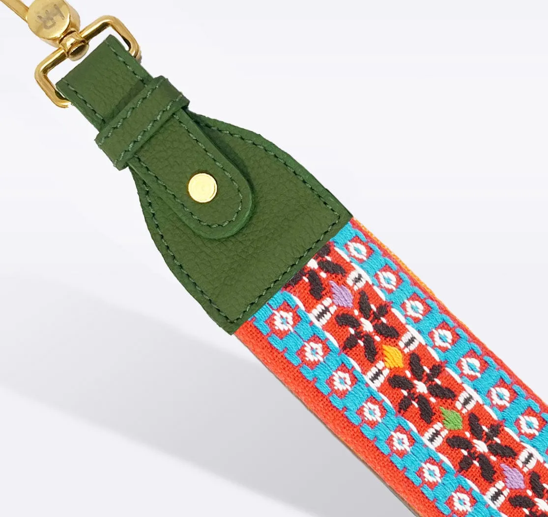 Raspberry Beret Bag Strap