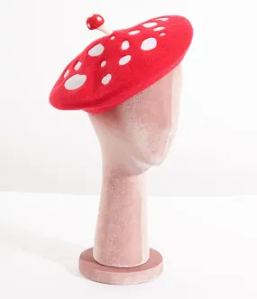 Red and White Mushroom Beret for Sale - Find the Perfect Mushroom Beret at a Great Price