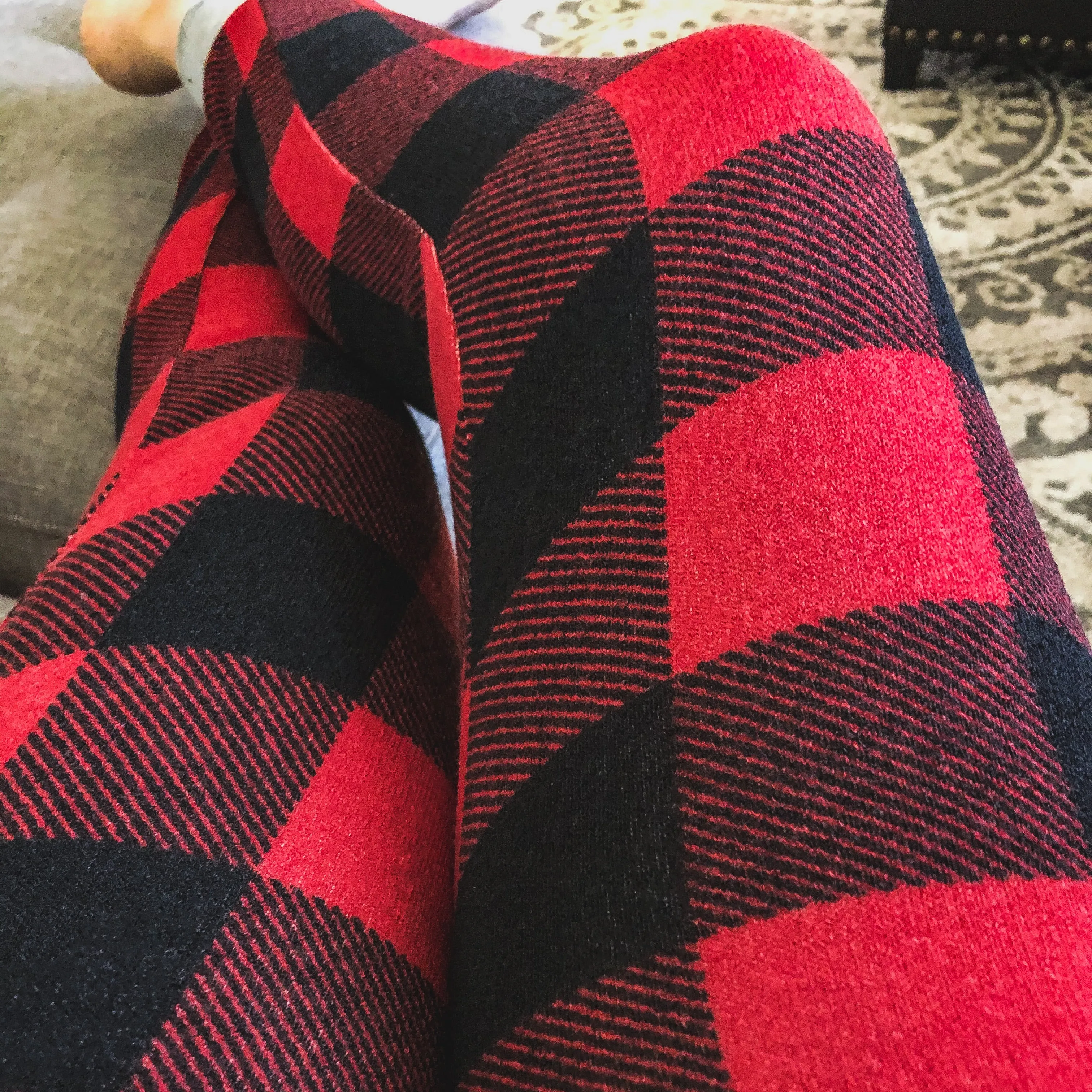 Red Buffalo Plaid Joggers