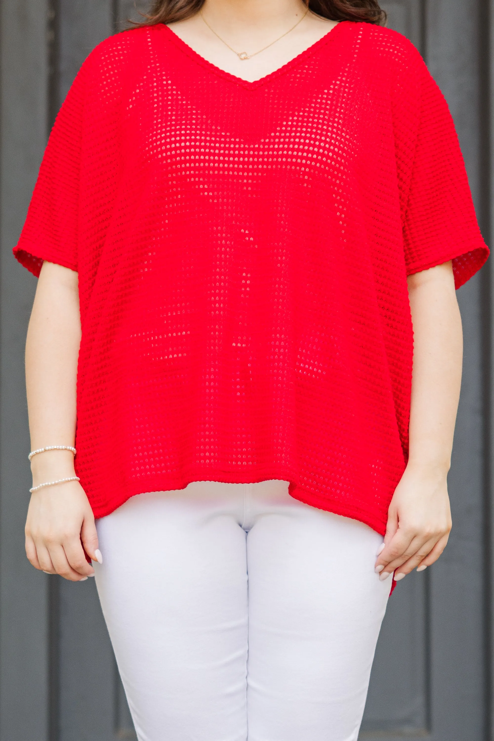 Red Dolman Tunic - Take Care Of Me