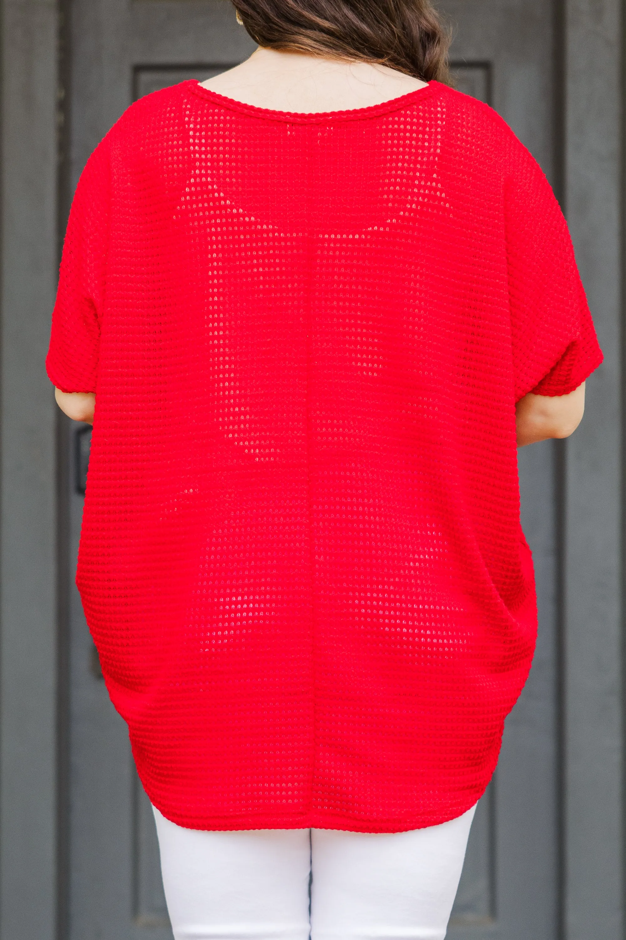 Red Dolman Tunic - Take Care Of Me