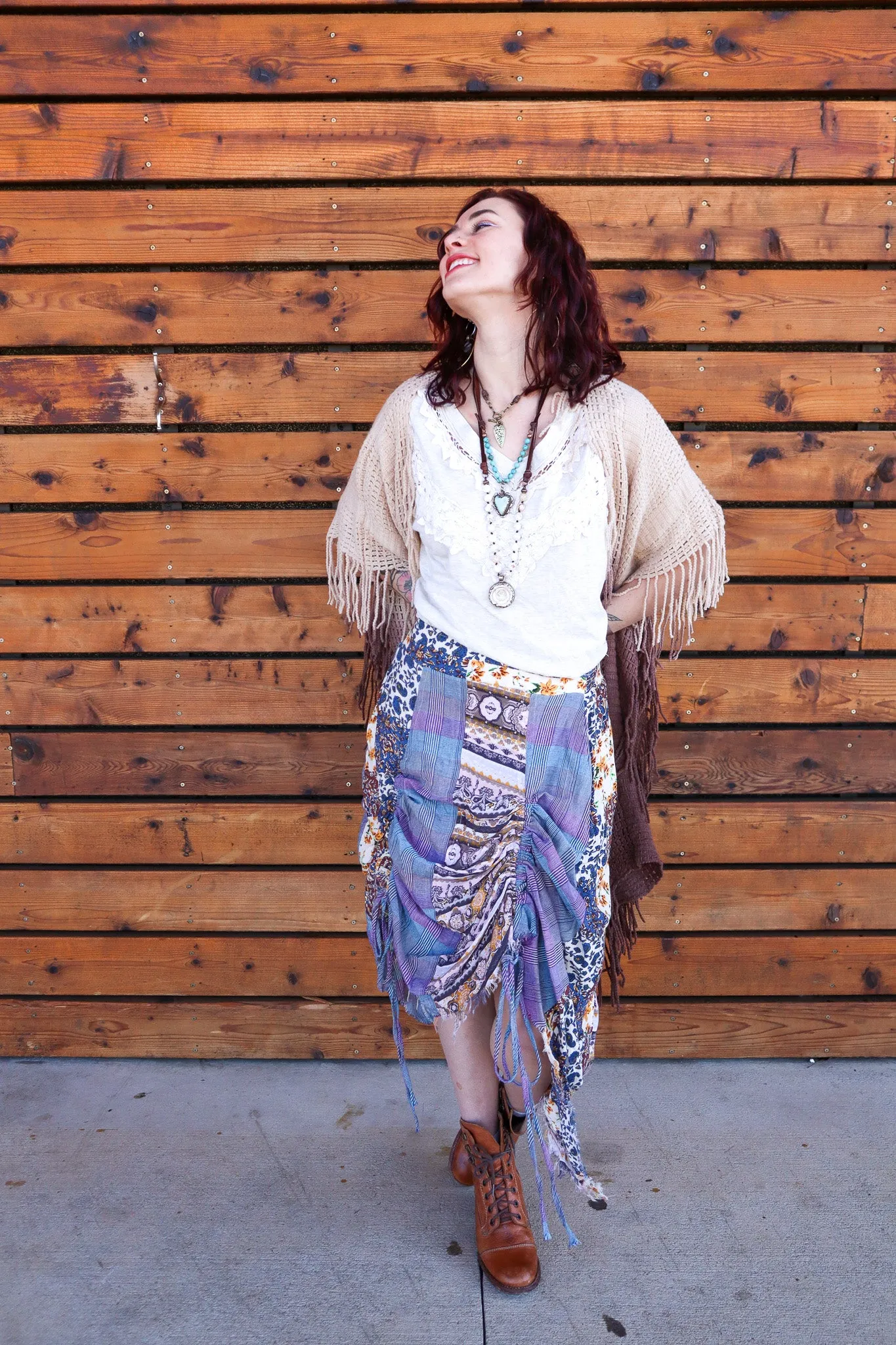 Sale - Hanna Fringe Boho Fringe Ombre Vest