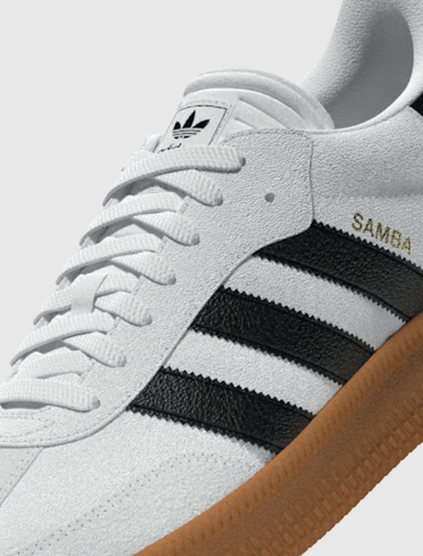 samba xlg white black sneakers