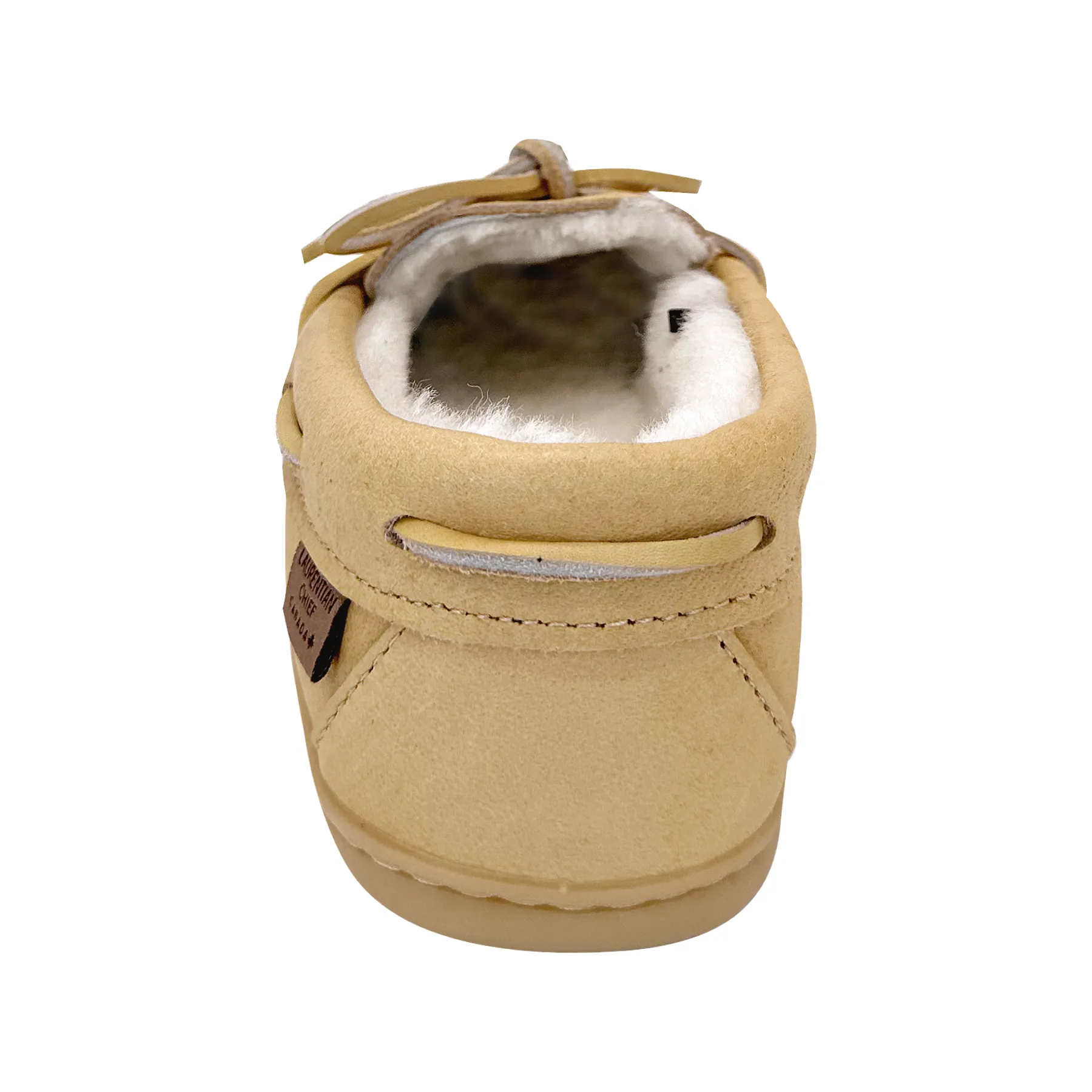 Sheepskin Lined Leather Moccasins for Women