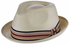 Stripe Pattern Scala Toyo Fedora