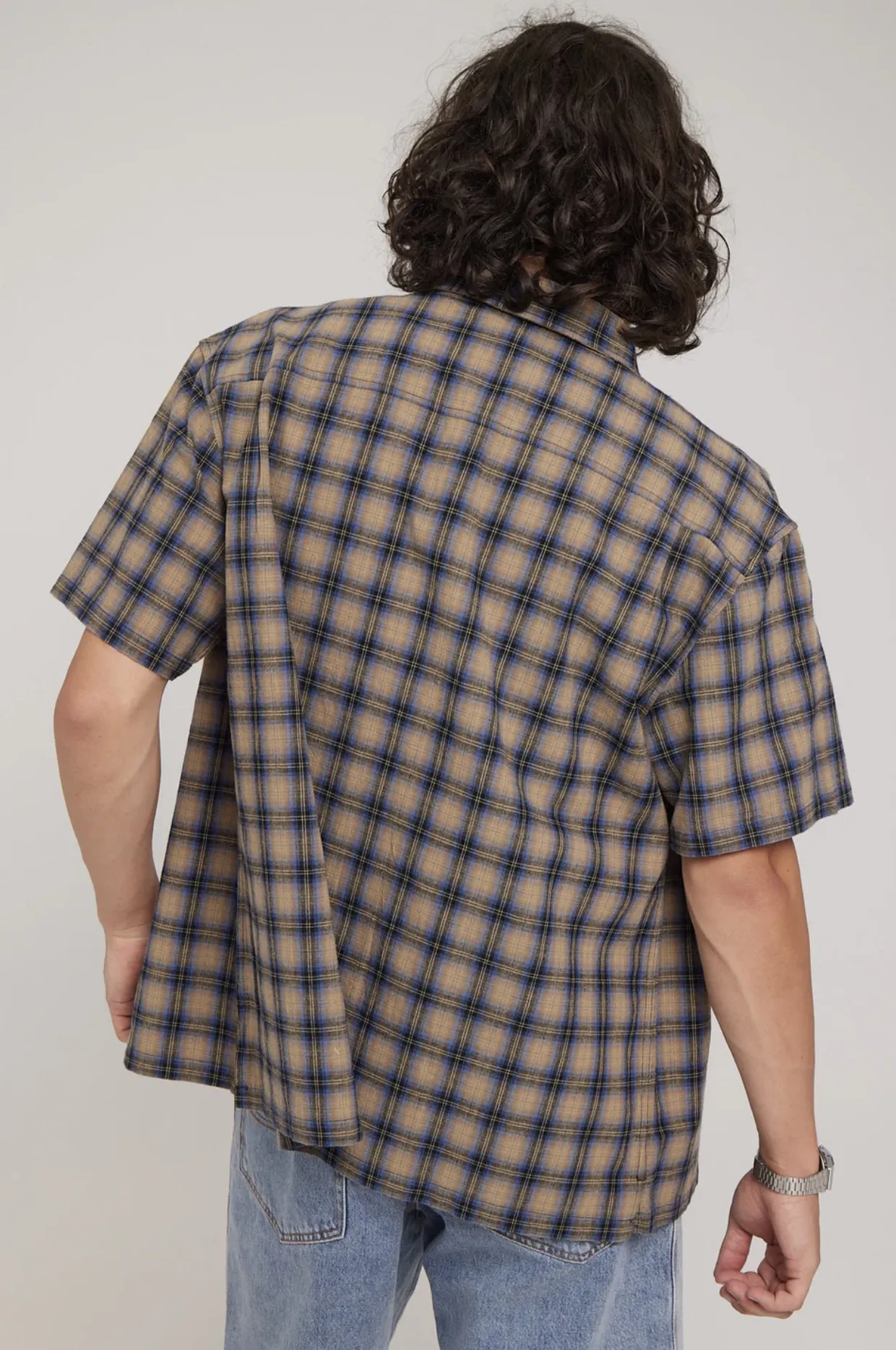 STUSSY  |Tartan Other Plaid Patterns Street Style Cotton