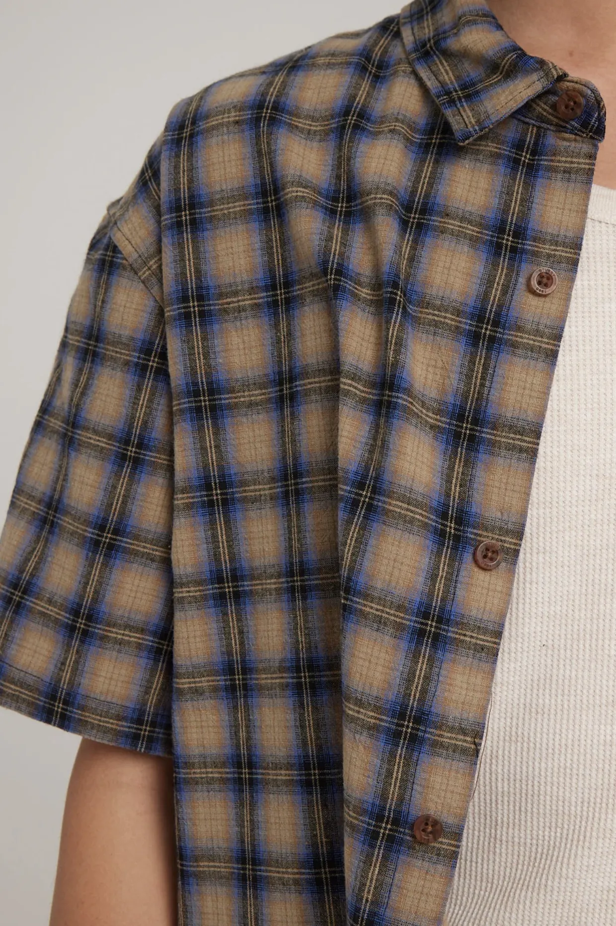 STUSSY  |Tartan Other Plaid Patterns Street Style Cotton