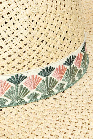 Sun Hat with Mermaid Design