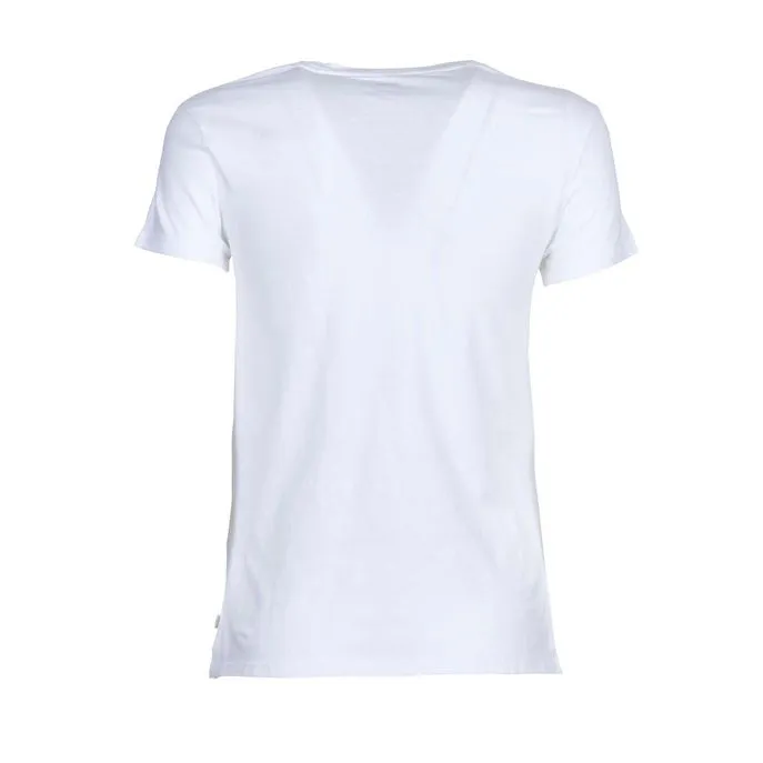 T-shirt with Sportswear Logo - Woman's White Blue Red