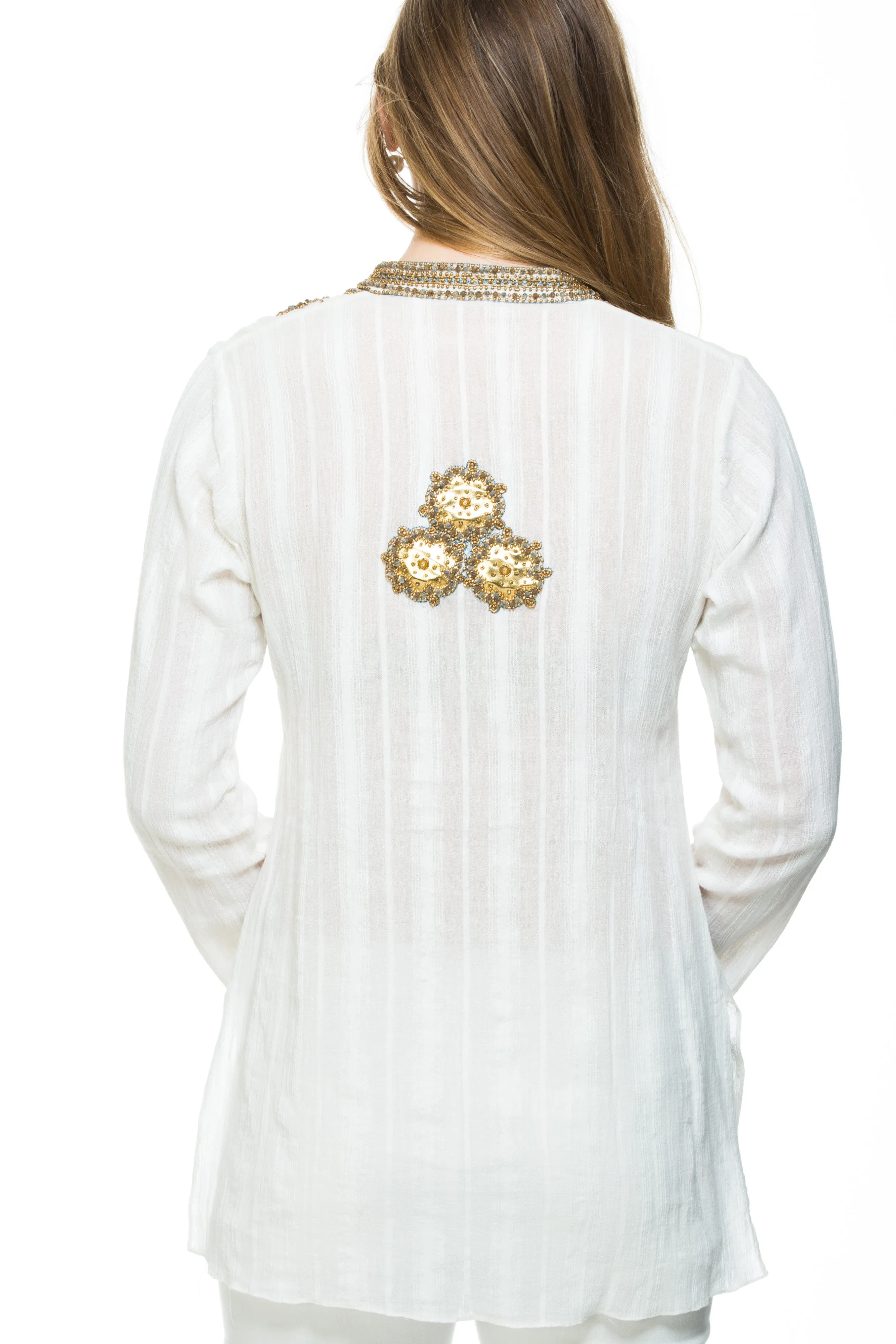 Taj Tunic: Vibrant Colored Tunic with Exquisite Design and Comfortable Fit.