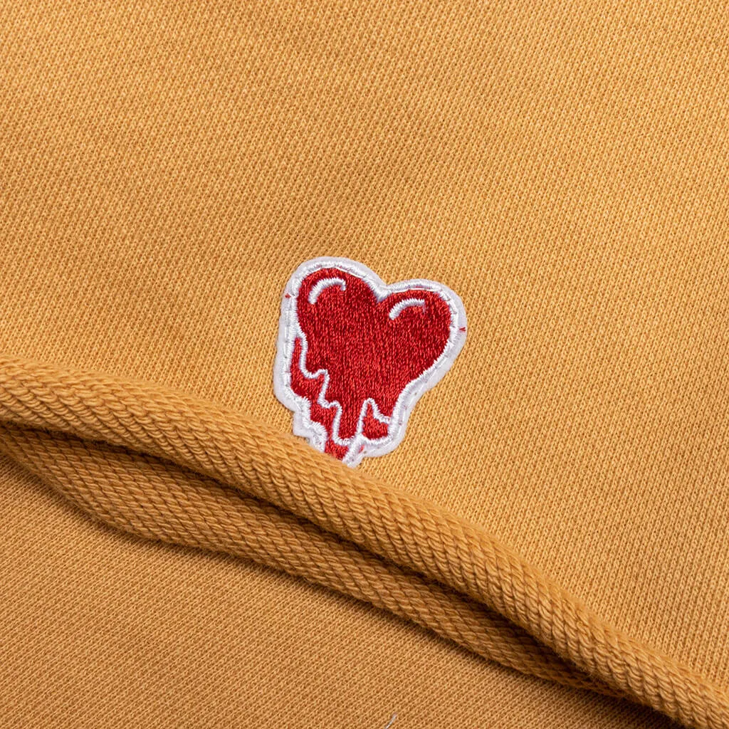 Tan Heart Logo Sweatshort.