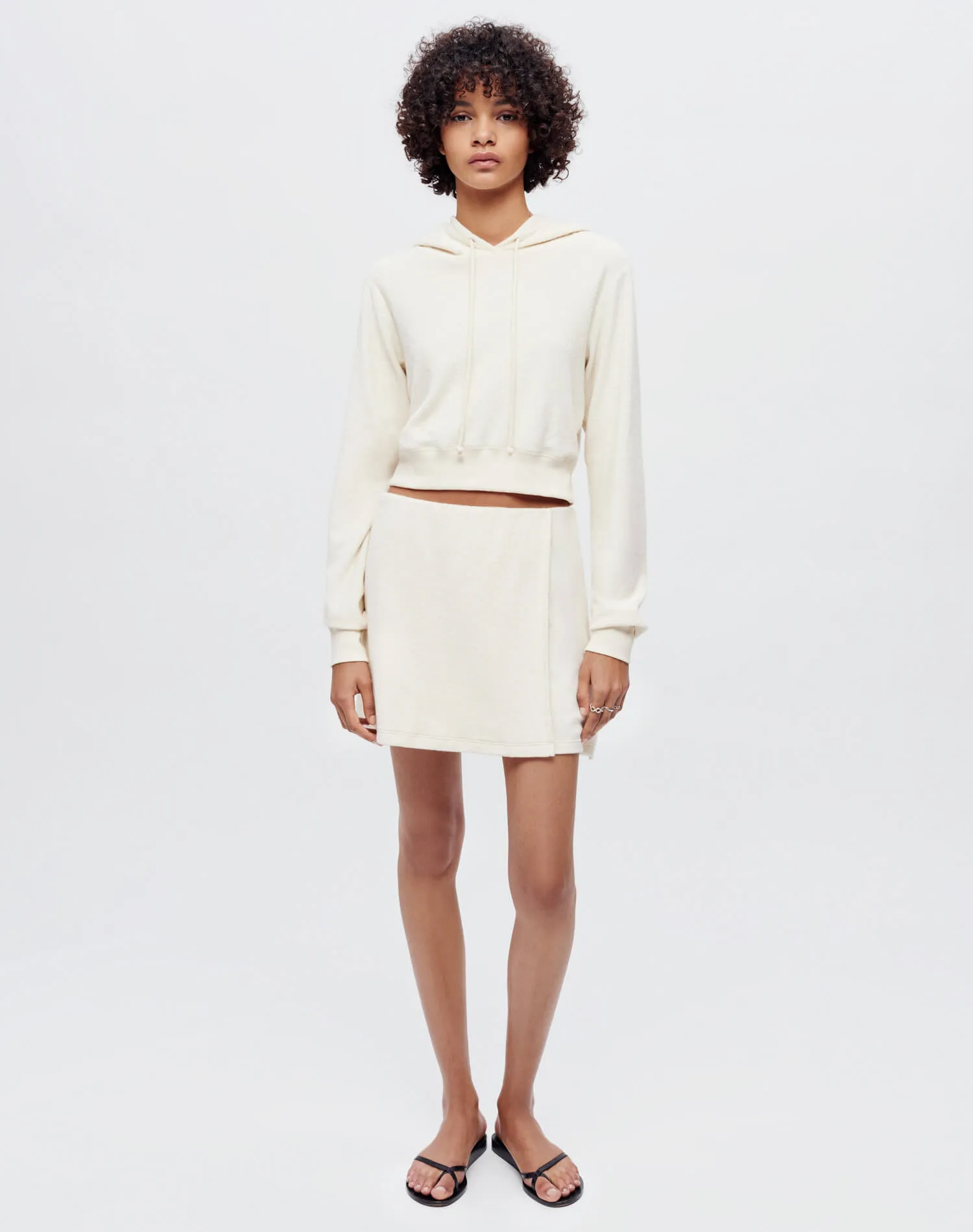 Terry Wrap Skirt - Bare