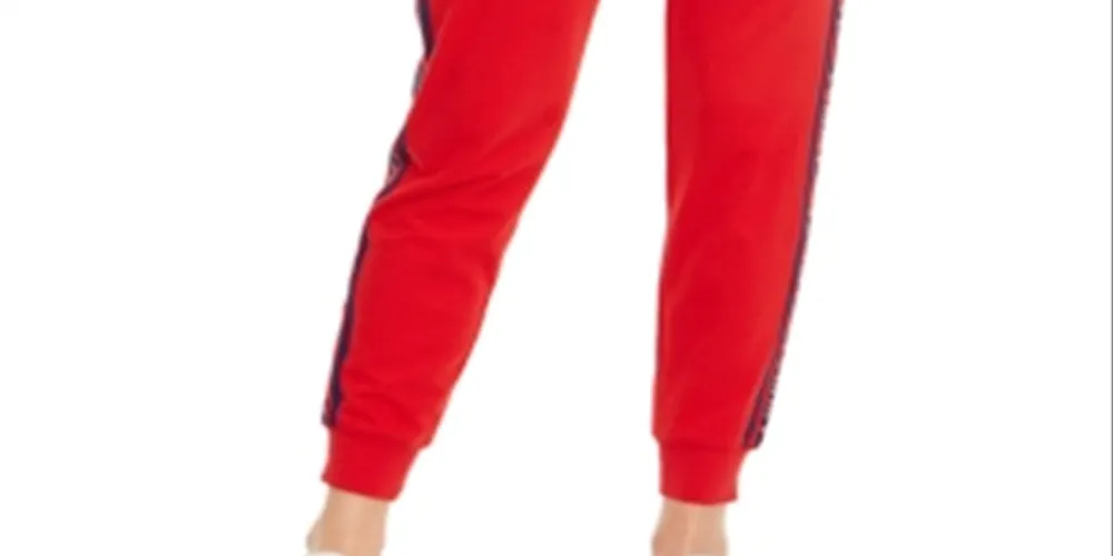 Tommy Hilfiger Women's Red Logo Jogger Pants - Size Medium