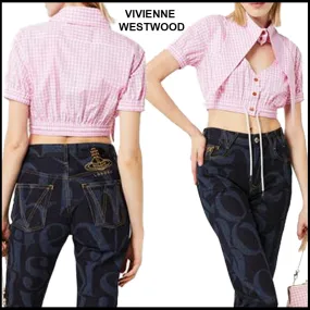 Vivienne Westwood  |Other Plaid Patterns Street Style Short Sleeves Party Style