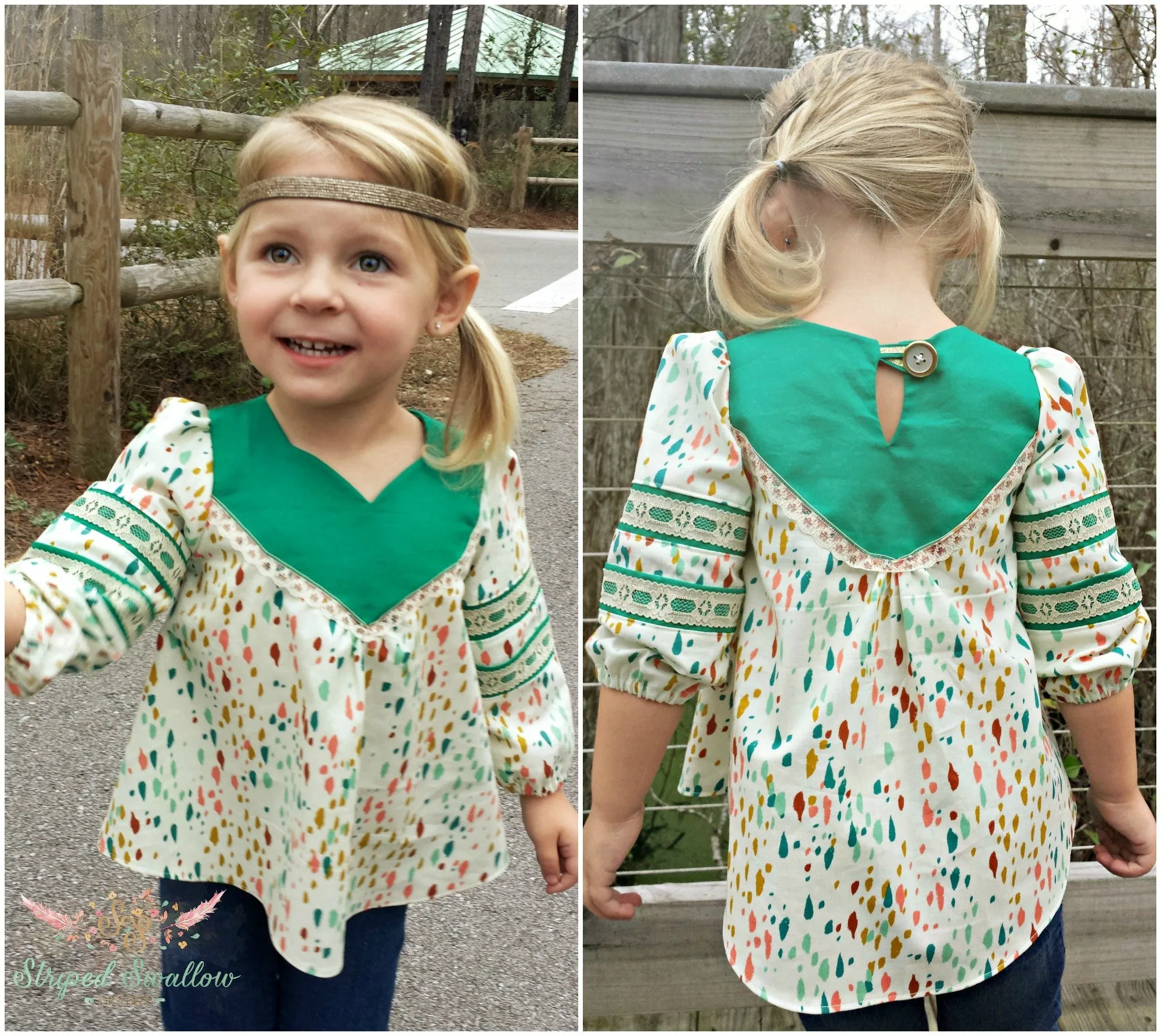 Wanderer Tunic Pattern for Kids, Sizes 2T-14 years.