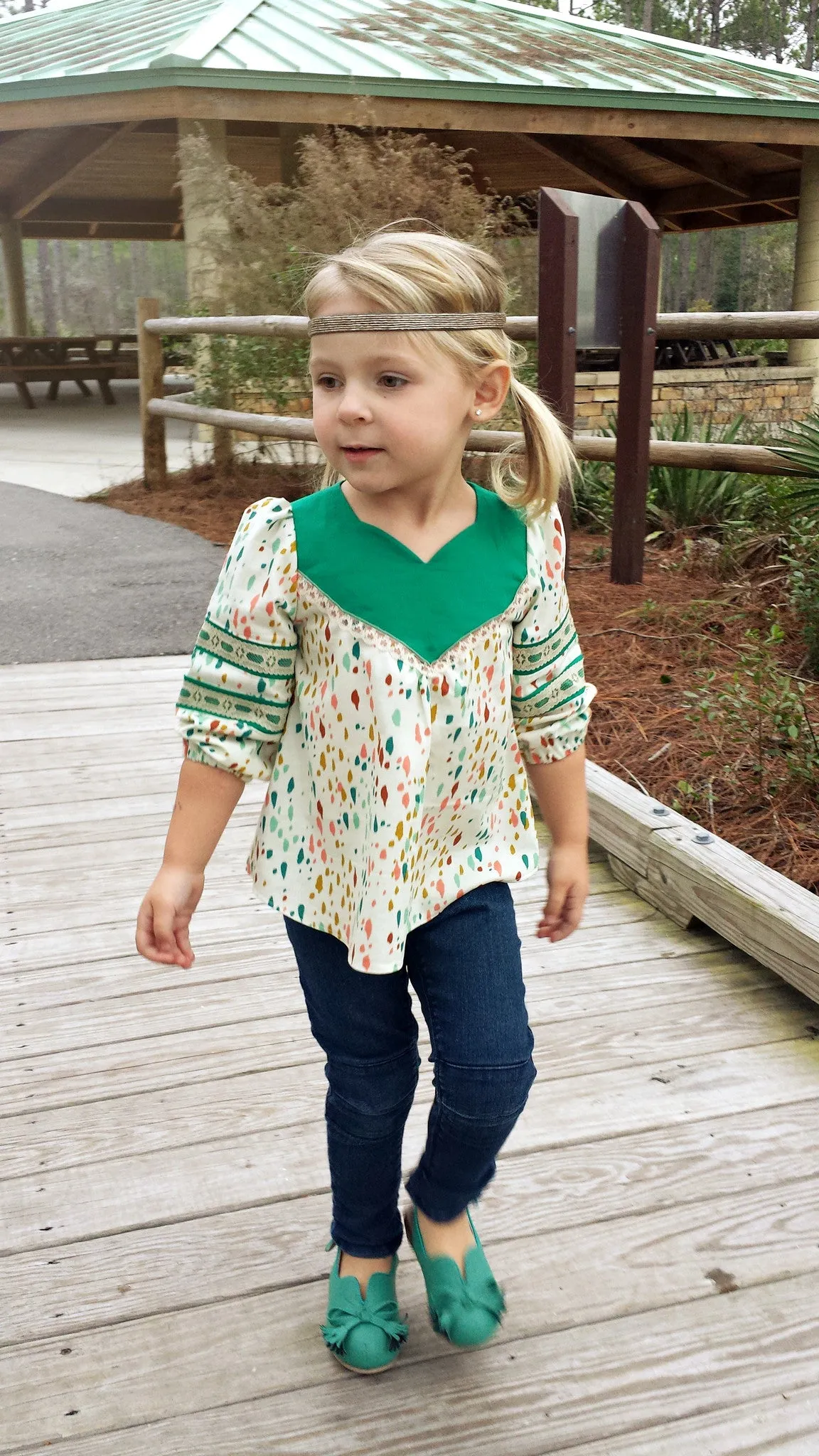 Wanderer Tunic Pattern for Kids, Sizes 2T-14 years.