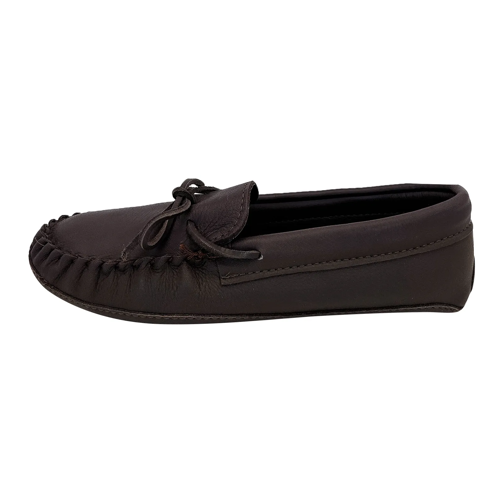 Wide Double Deerskin Leather Moccasins for Men