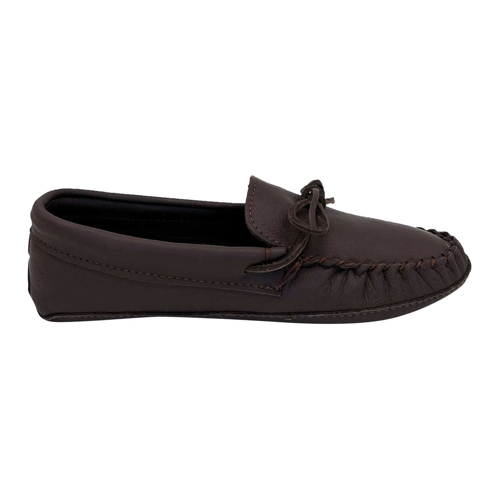 Wide Double Deerskin Leather Moccasins for Men