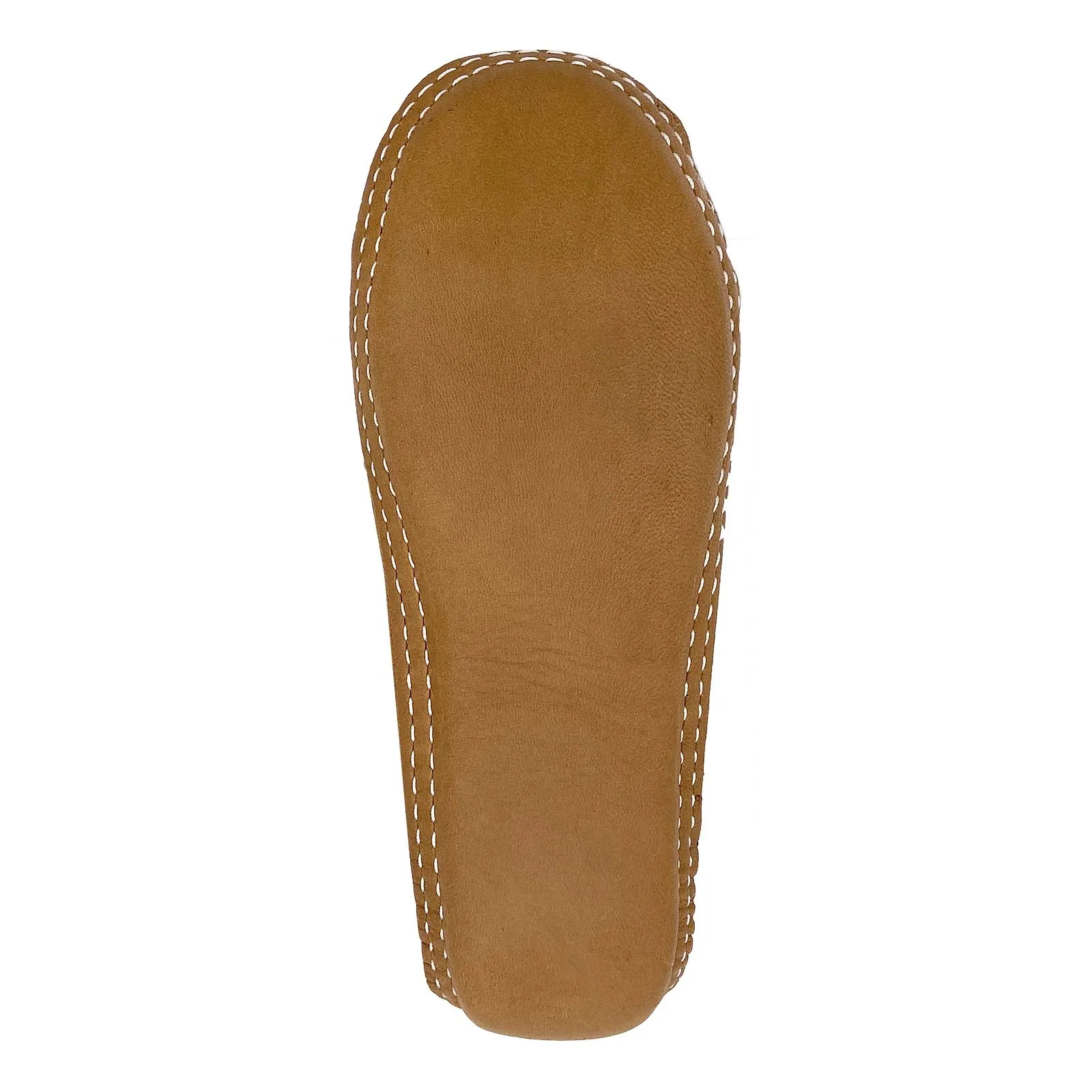 Wide Leather Moccasins for Women with Cork Soft Sole