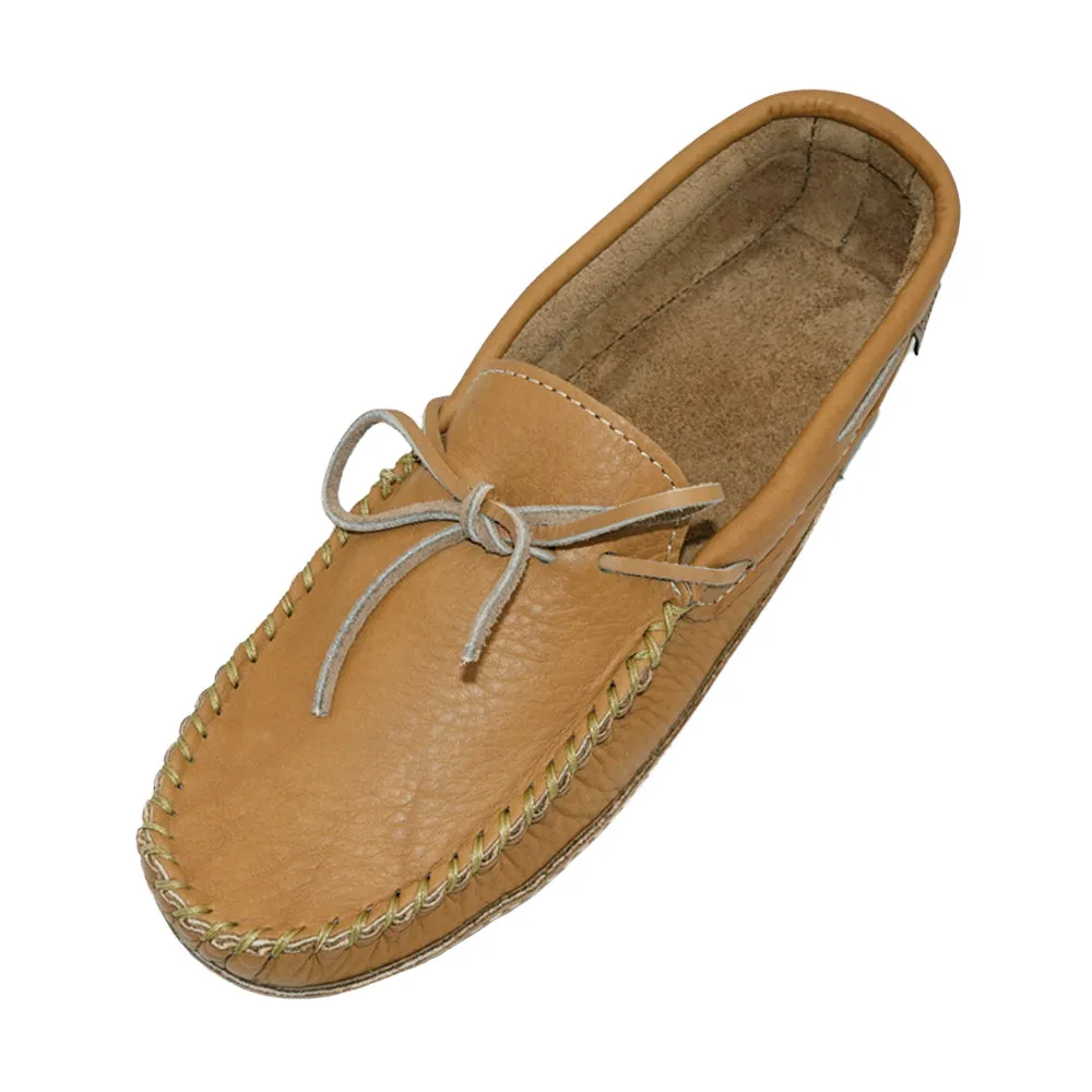 Wide Width Leather Moccasins for Men with Soft Soles