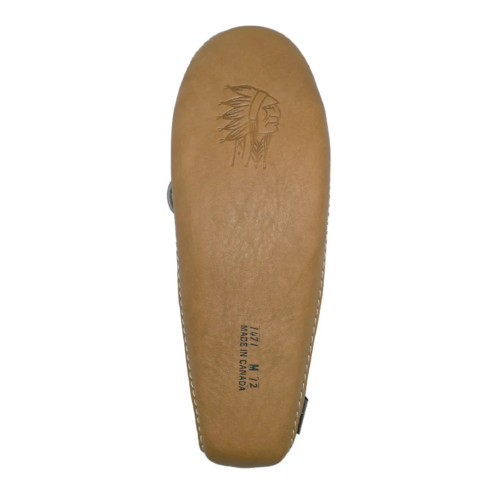 Wide Width Leather Moccasins for Men with Soft Soles