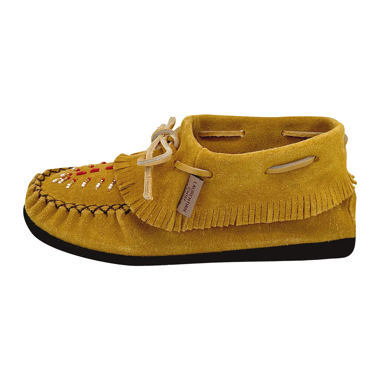 Women's Beaded Fringed Papoose Moccasin Shoes (Limited Edition)