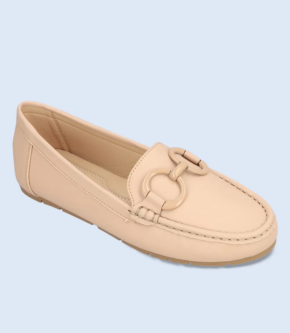 Womens Khaki Comfort Moccasins - Style BW8462