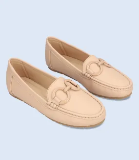 Womens Khaki Comfort Moccasins - Style BW8462